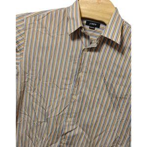 J. Crew Men's Multi Stripe Long Sleeve Button‎ Down Shirt Size M 15
